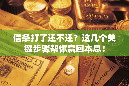 武汉借条打了还不还？这几个关键步骤帮你赢回本息！