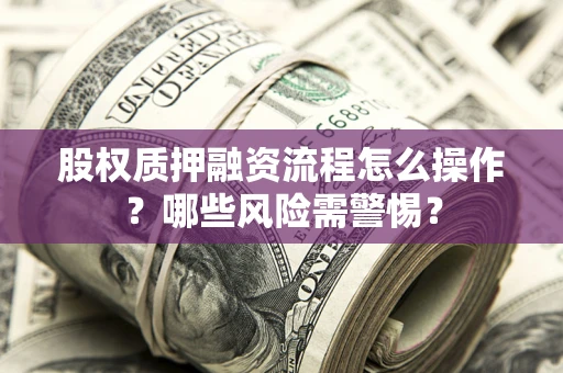 武汉股权质押融资流程怎么操作？哪些风险需警惕？