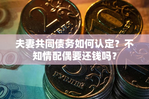 武汉夫妻共同债务如何认定？不知情配偶要还钱吗？