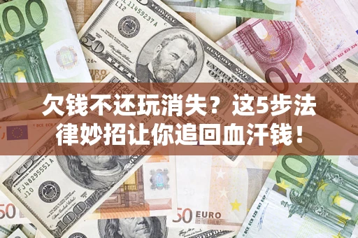 武汉欠钱不还玩消失？这5步法律妙招让你追回血汗钱！