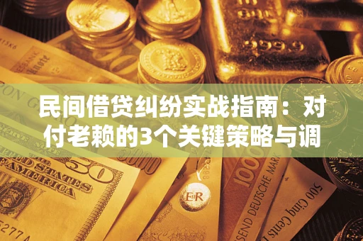 武汉民间借贷纠纷实战指南：对付老赖的3个关键策略与调解盲区解析