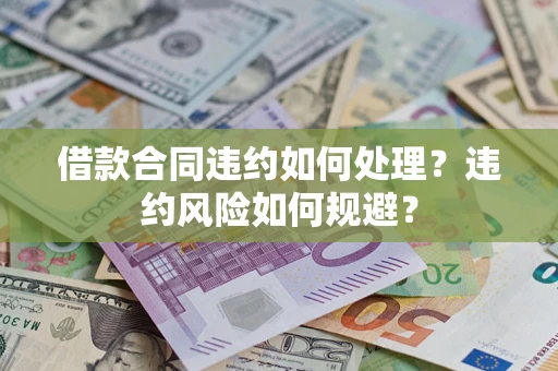 武汉借款合同违约如何处理？违约风险如何规避？