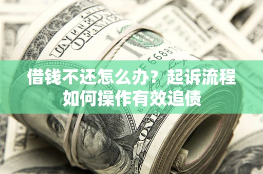 武汉借钱不还怎么办？起诉流程如何操作有效追债