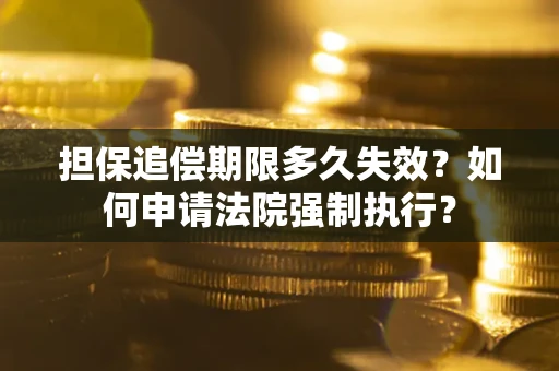 武汉担保追偿期限多久失效？如何申请法院强制执行？
