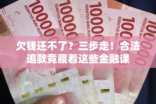 武汉欠钱还不了？三步走！合法追款竟藏着这些金融课